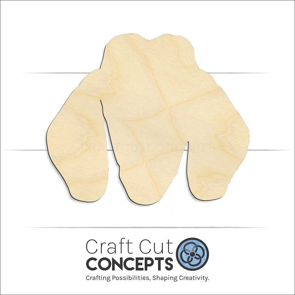 Craft Cut Concepts Logo under a wood Goat Head craft shape and blank