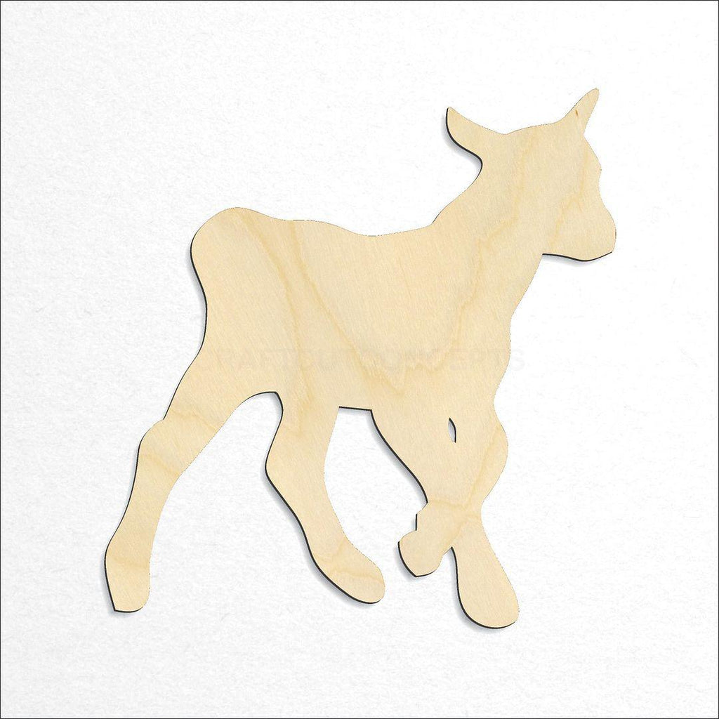 Wooden Baby goat craft shape available in sizes of 2 inch and up