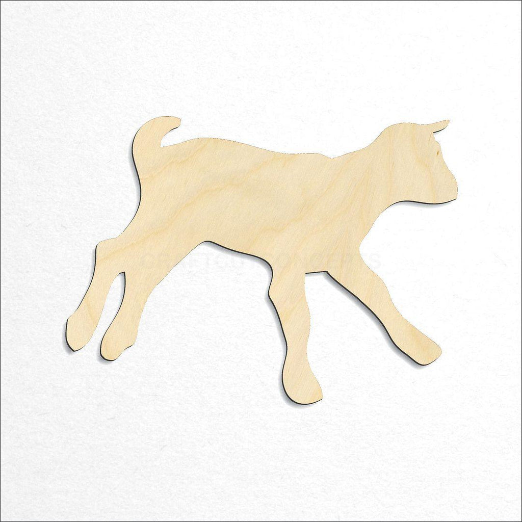 Wooden Baby goat craft shape available in sizes of 2 inch and up