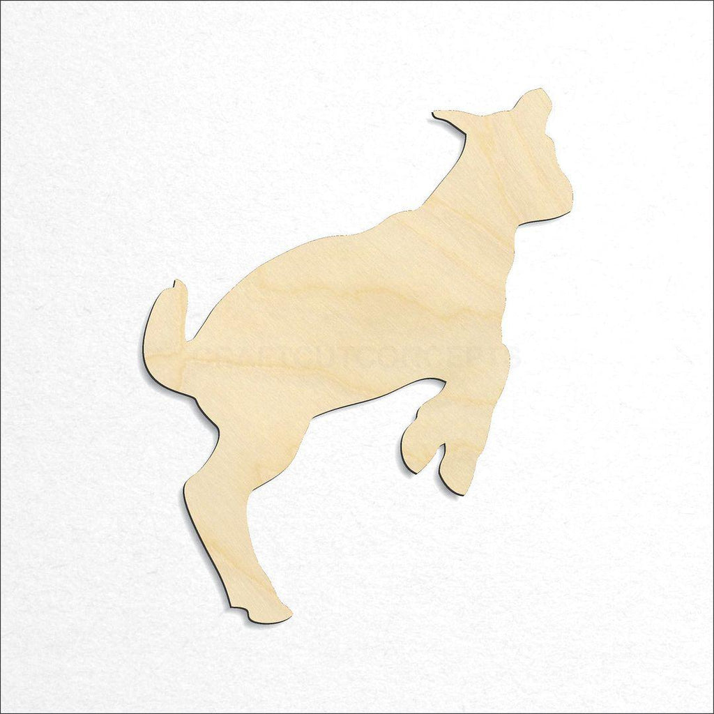 Wooden Baby goat craft shape available in sizes of 2 inch and up