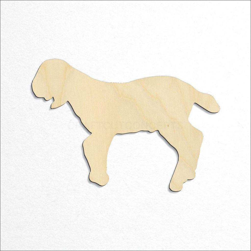 Wooden Baby Goat Kid craft shape available in sizes of 2 inch and up