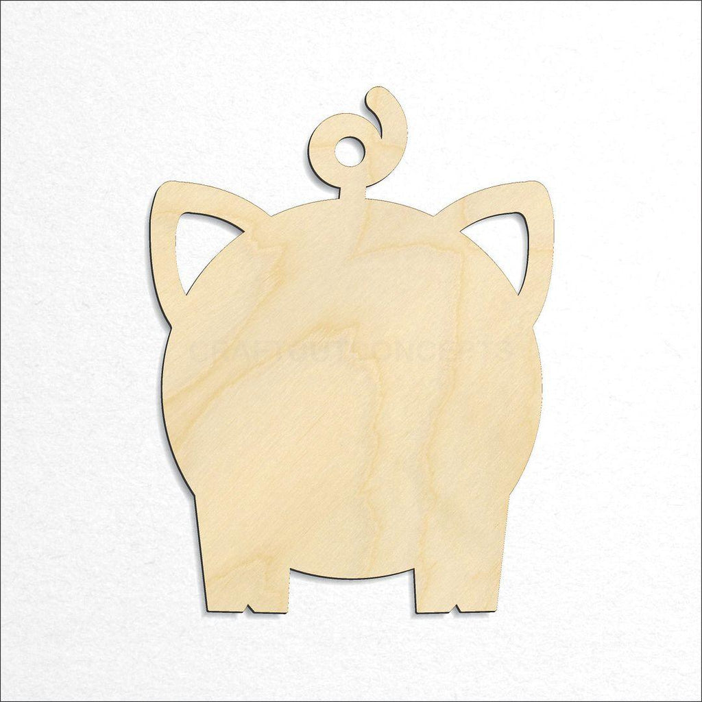 Wooden Pig craft shape available in sizes of 2 inch and up