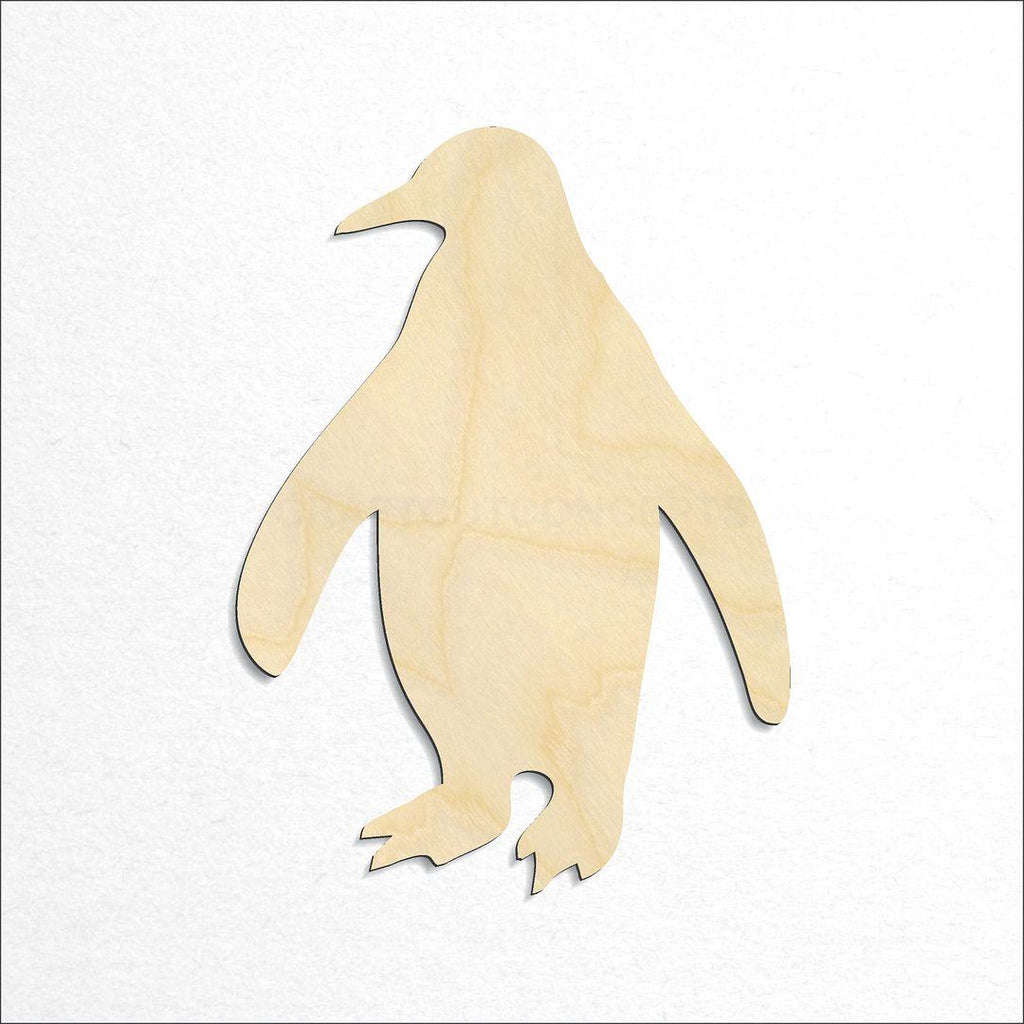Wooden Penguin craft shape available in sizes of 1 inch and up