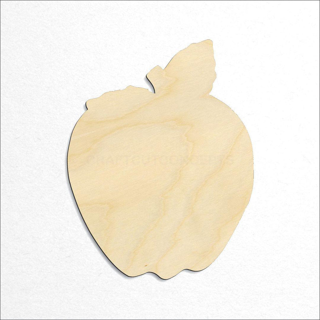 Wooden Apple craft shape available in sizes of 2 inch and up