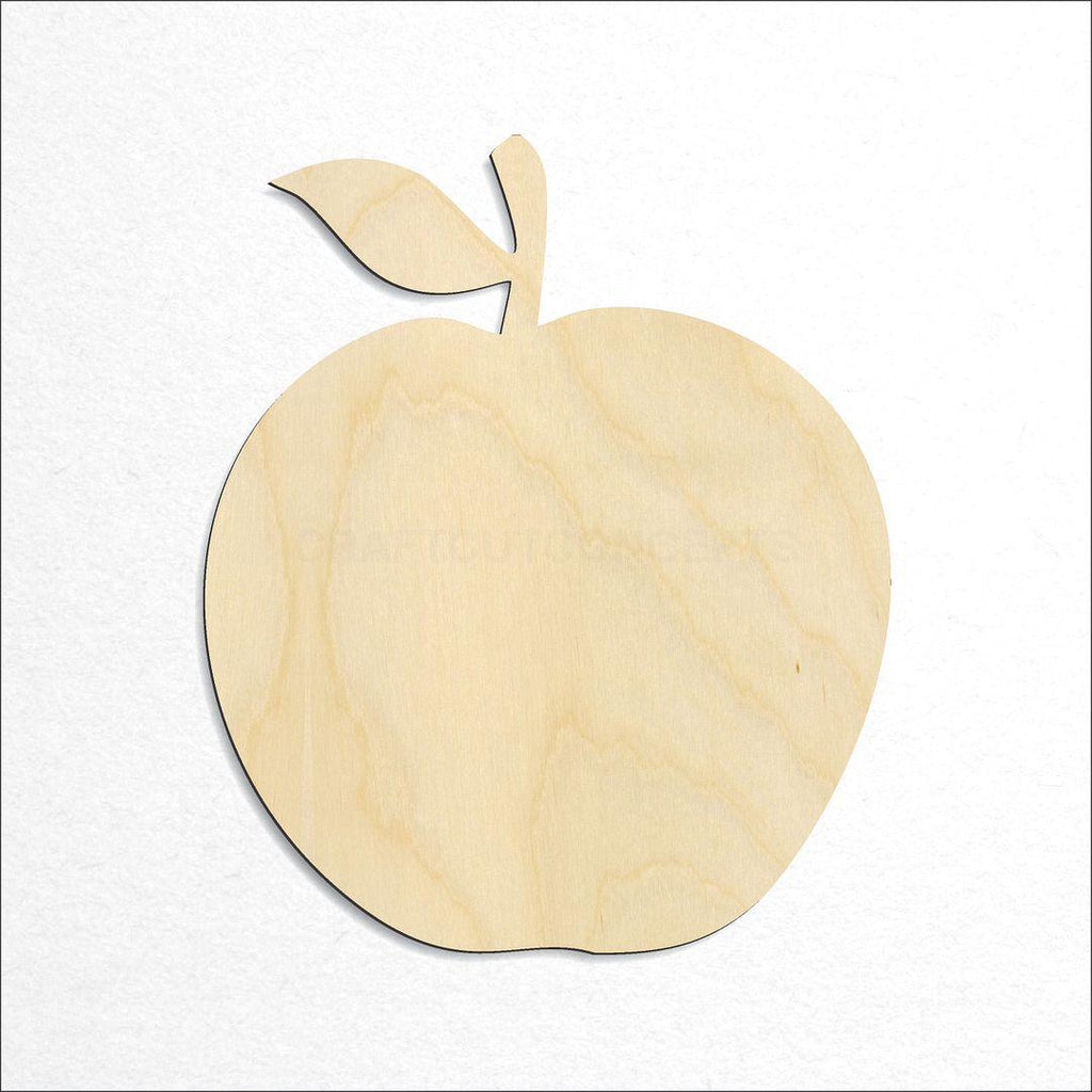 Wooden Apple craft shape available in sizes of 2 inch and up