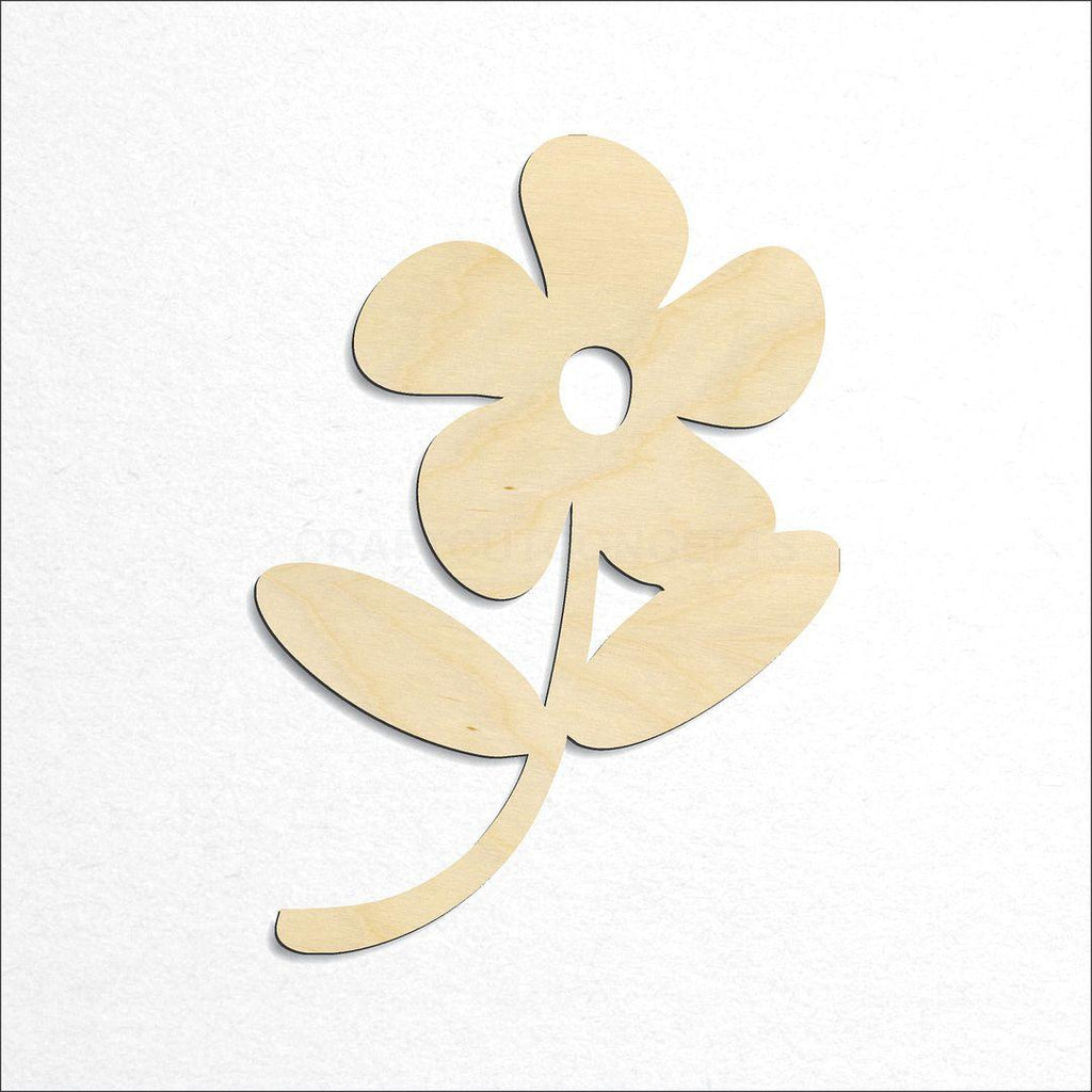 Wooden Flower craft shape available in sizes of 2 inch and up