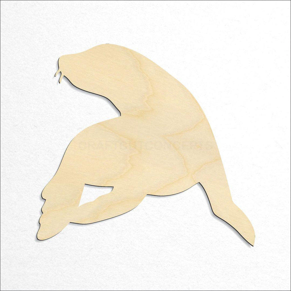 Wooden  Seal -3 craft shape available in sizes of 1 inch and up