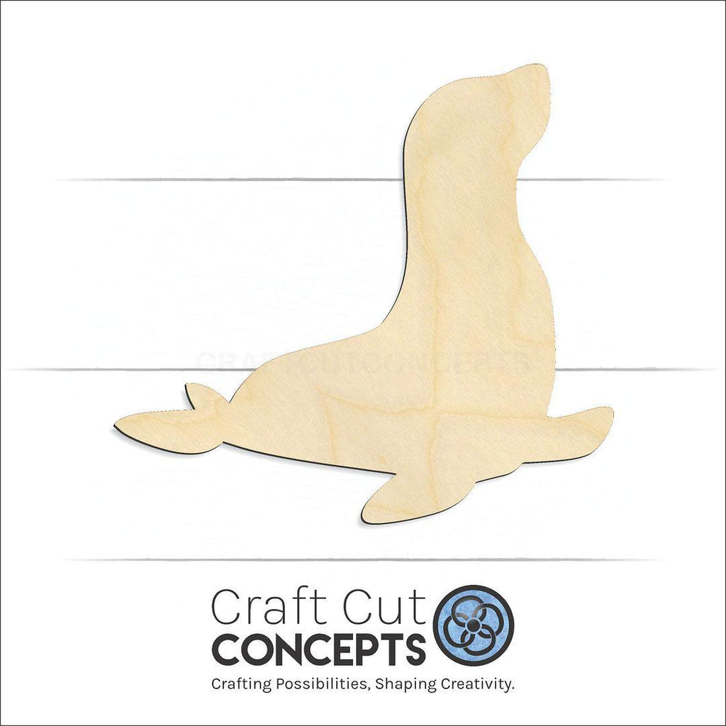 Craft Cut Concepts Logo under a wood Seal -4 craft shape and blank