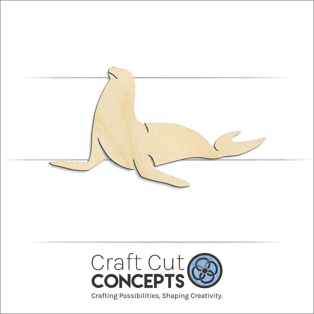 Craft Cut Concepts Logo under a wood Seal -5 craft shape and blank