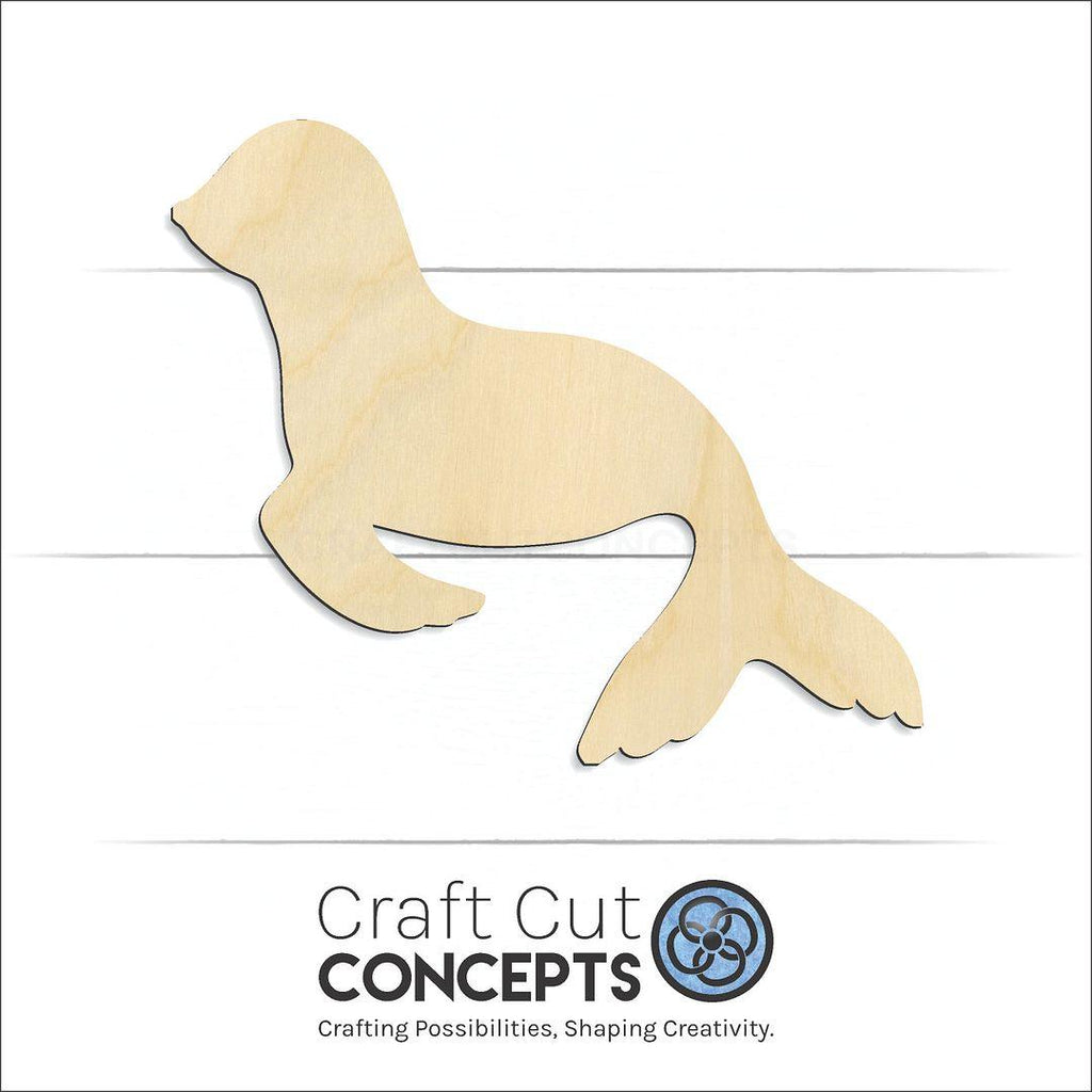 Craft Cut Concepts Logo under a wood Seal 1 craft shape and blank