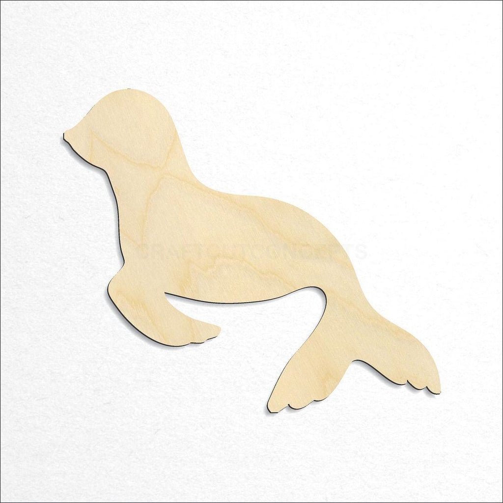 Wooden Seal 1 craft shape available in sizes of 1 inch and up