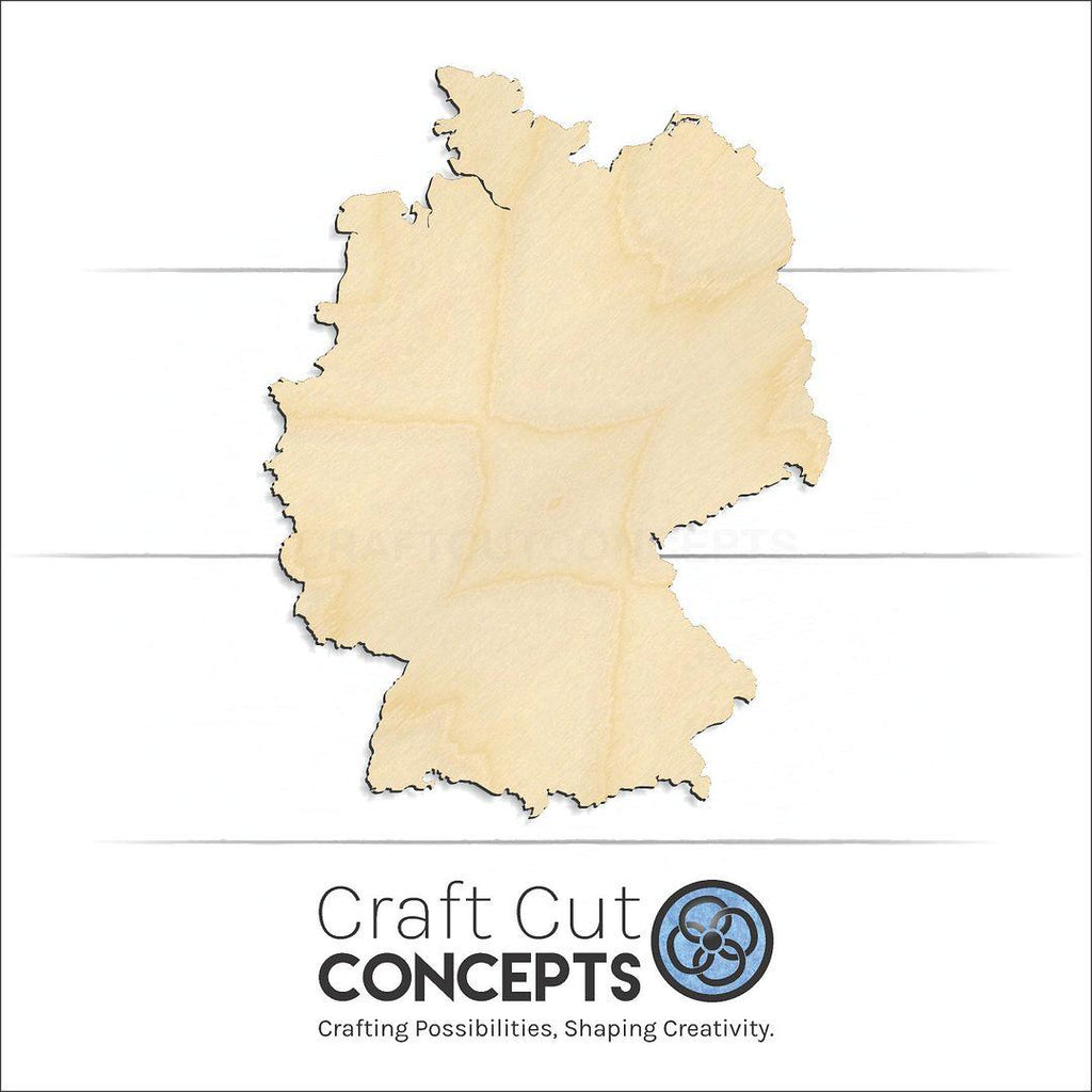 Craft Cut Concepts Logo under a wood Country - Germany craft shape and blank