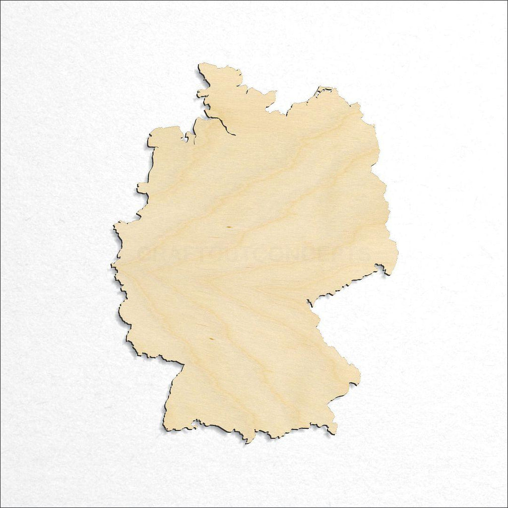 Wooden Country - Germany craft shape available in sizes of 3 inch and up