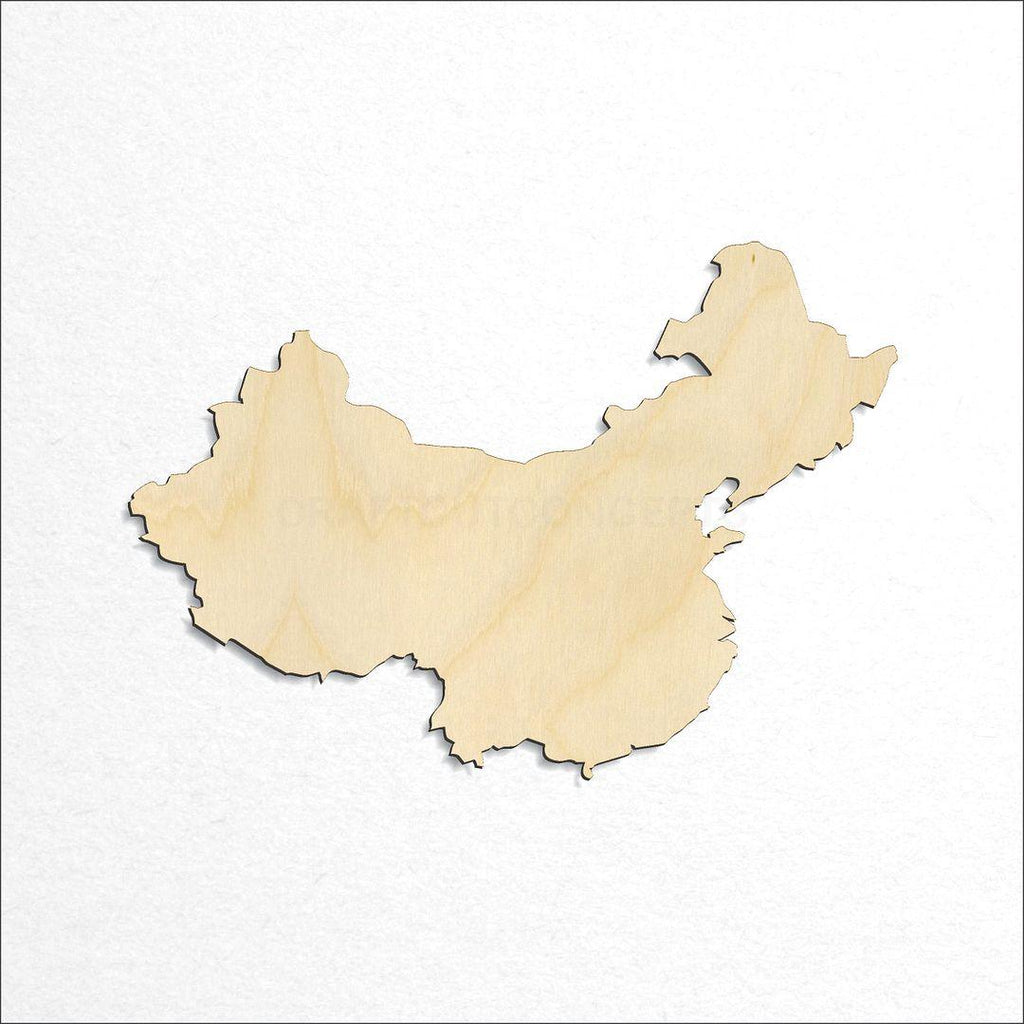 Wooden Country - China craft shape available in sizes of 2 inch and up