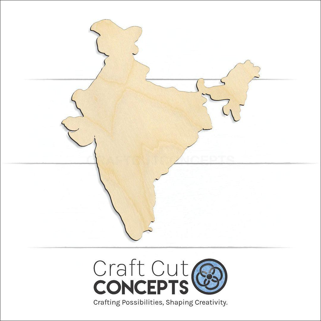 Craft Cut Concepts Logo under a wood Country - India craft shape and blank