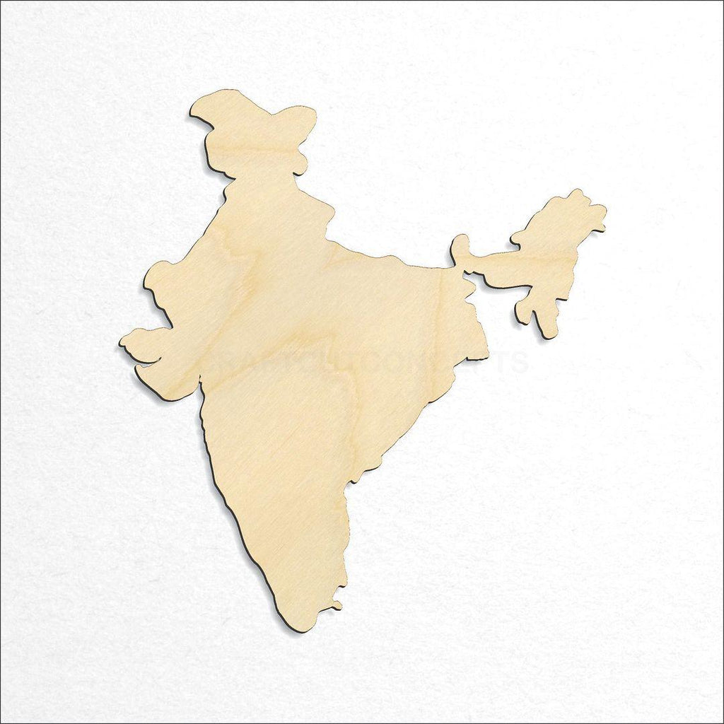 Wooden Country - India craft shape available in sizes of 2 inch and up