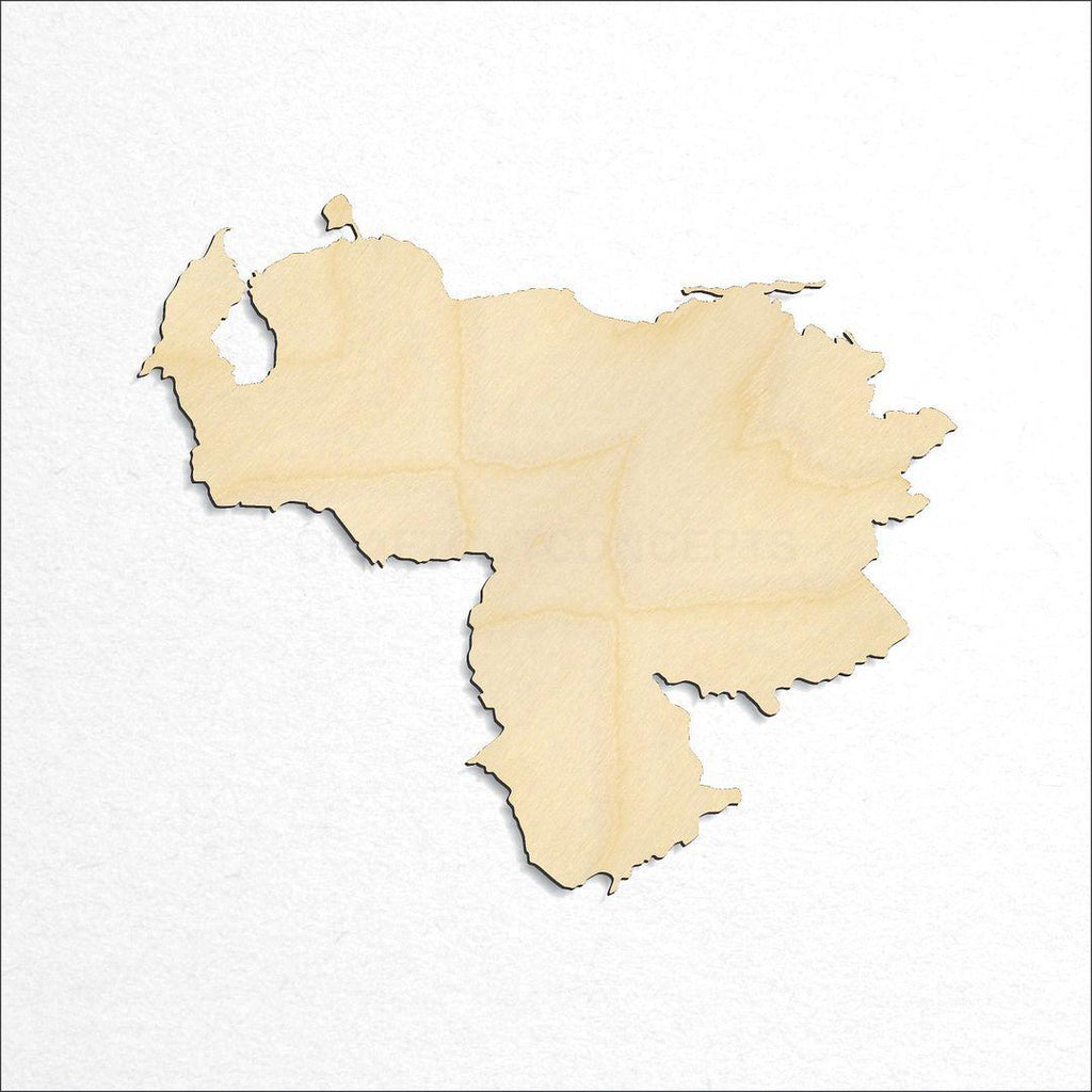 Wooden Country - Venezuela craft shape available in sizes of 3 inch and up