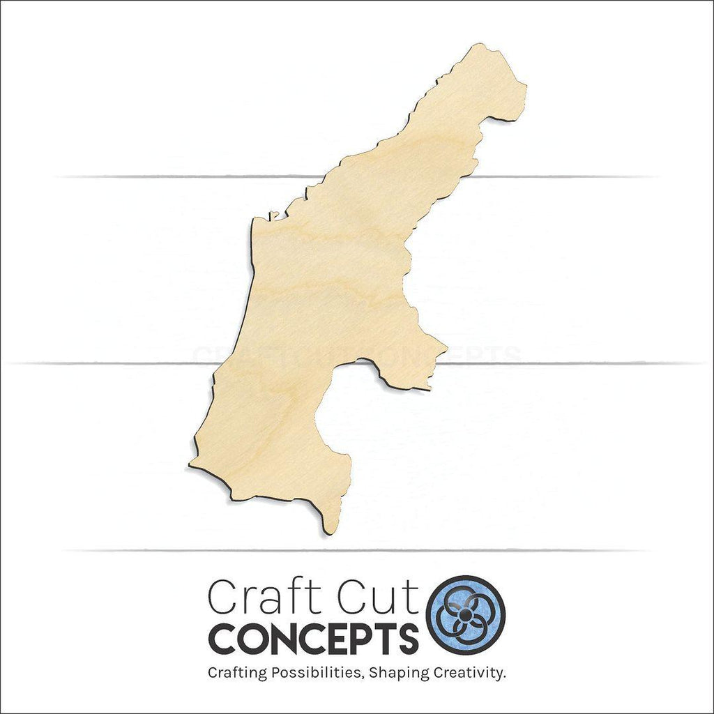 Craft Cut Concepts Logo under a wood US commonwealth - Saipan craft shape and blank