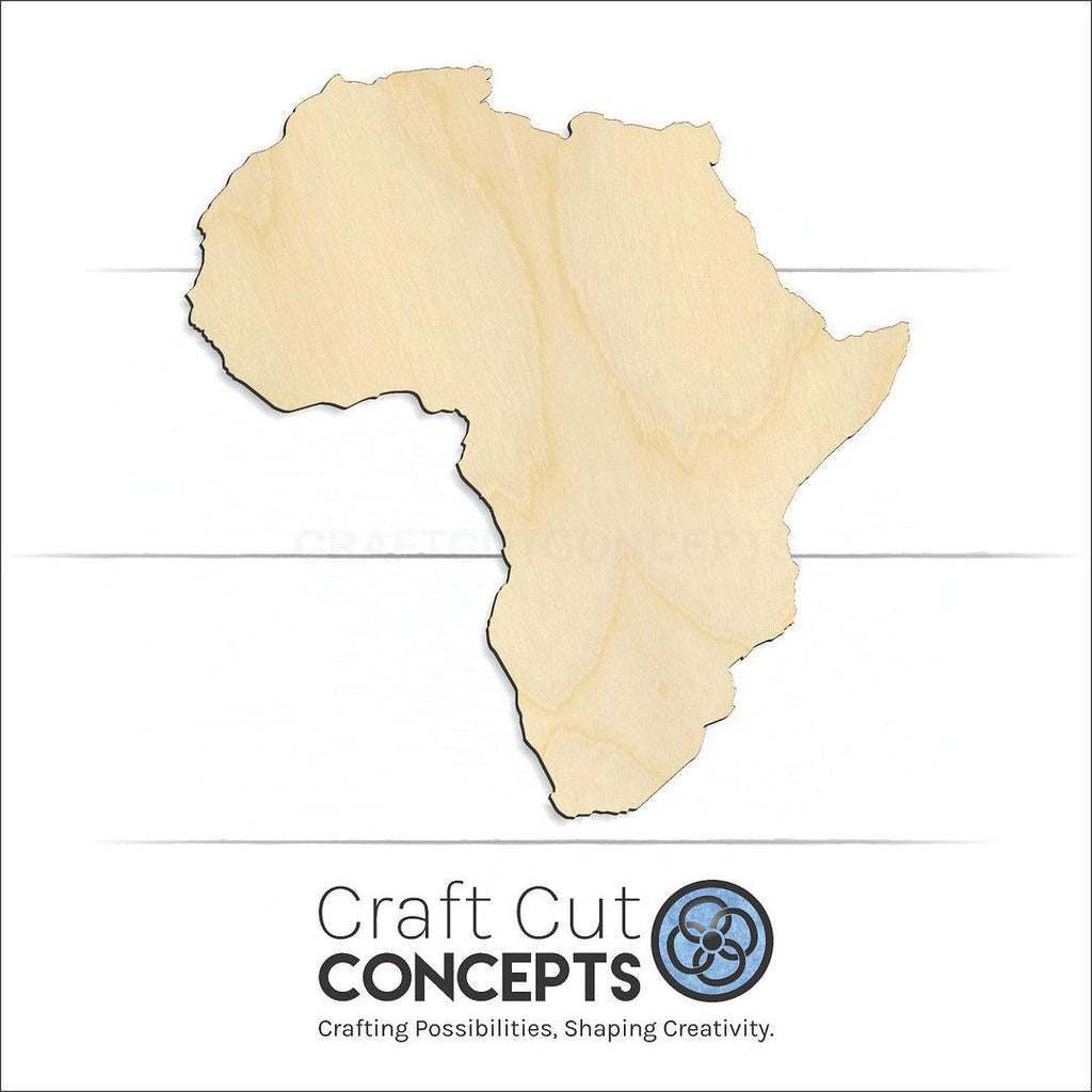 Craft Cut Concepts Logo under a wood Africa With Madagascar craft shape and blank