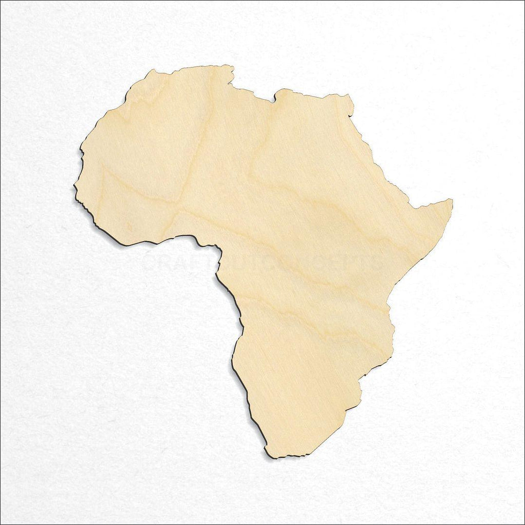 Wooden Africa With Madagascar craft shape available in sizes of 1 inch and up
