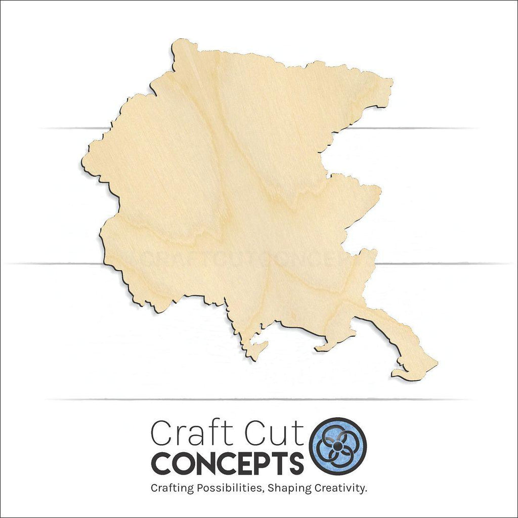 Craft Cut Concepts Logo under a wood Italy Friuli Venezia Giulia craft shape and blank