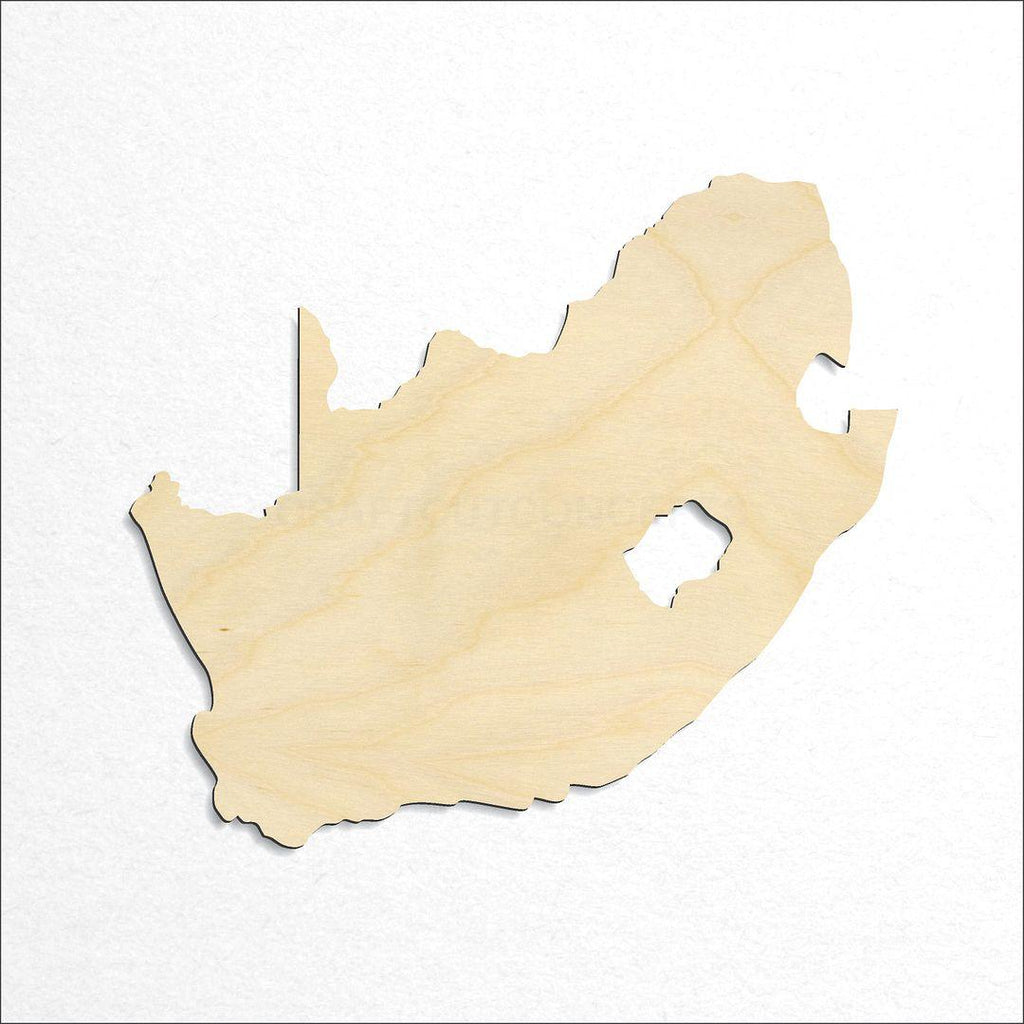 Wooden South Africa craft shape available in sizes of 1 inch and up