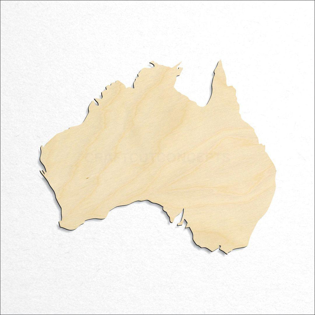 Wooden Australia craft shape available in sizes of 2 inch and up