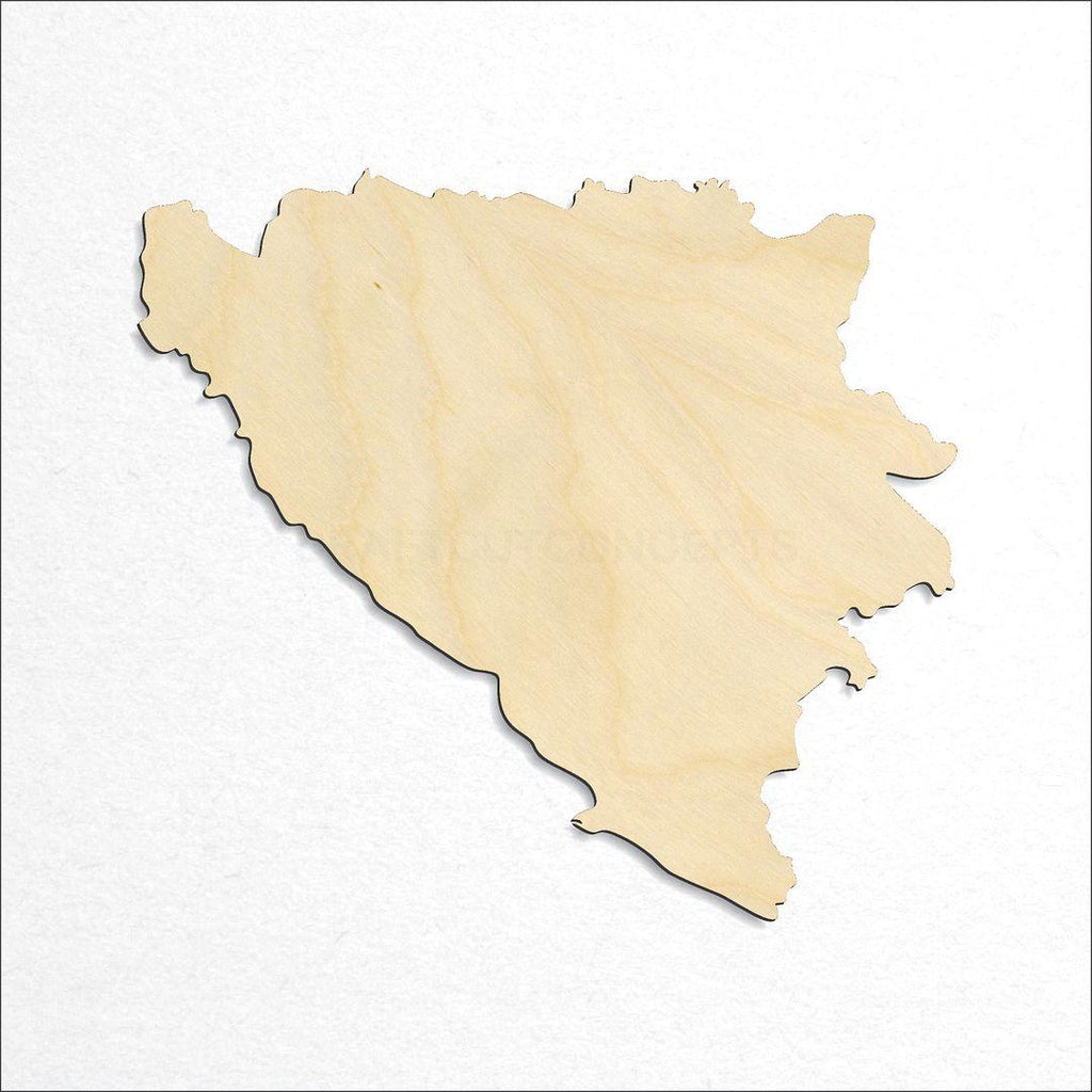 Wooden Bosnia craft shape available in sizes of 2 inch and up