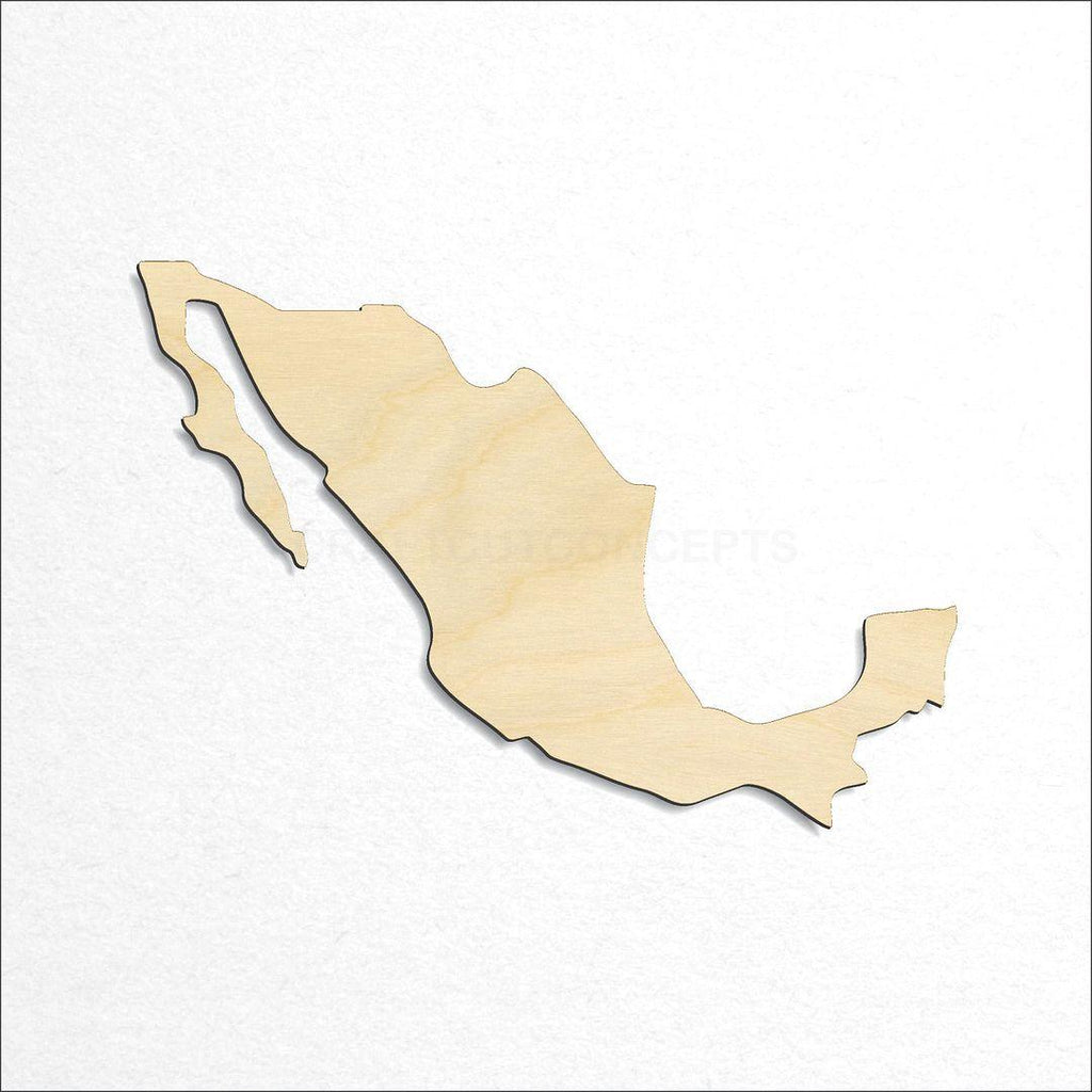Wooden Country-Mexico craft shape available in sizes of 4 inch and up