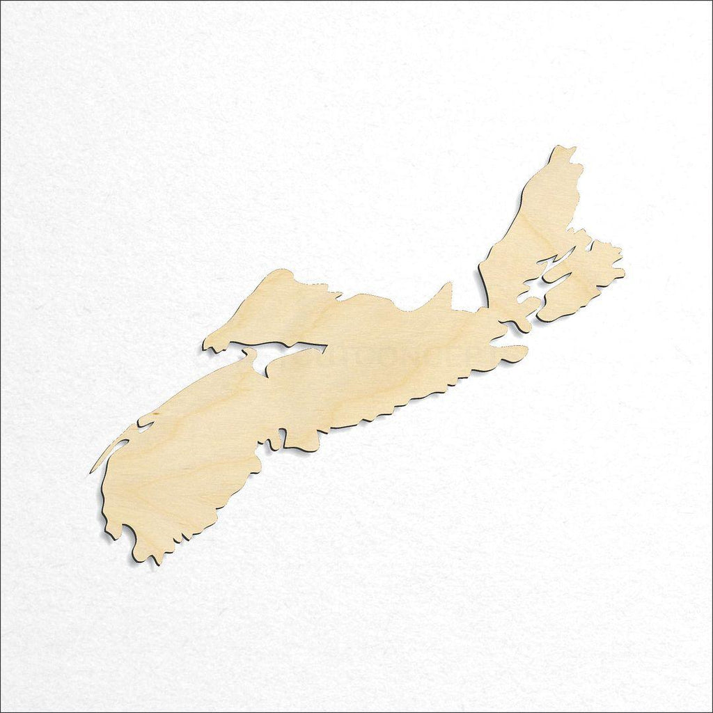 Wooden Canada-Nova Scotia craft shape available in sizes of 4 inch and up