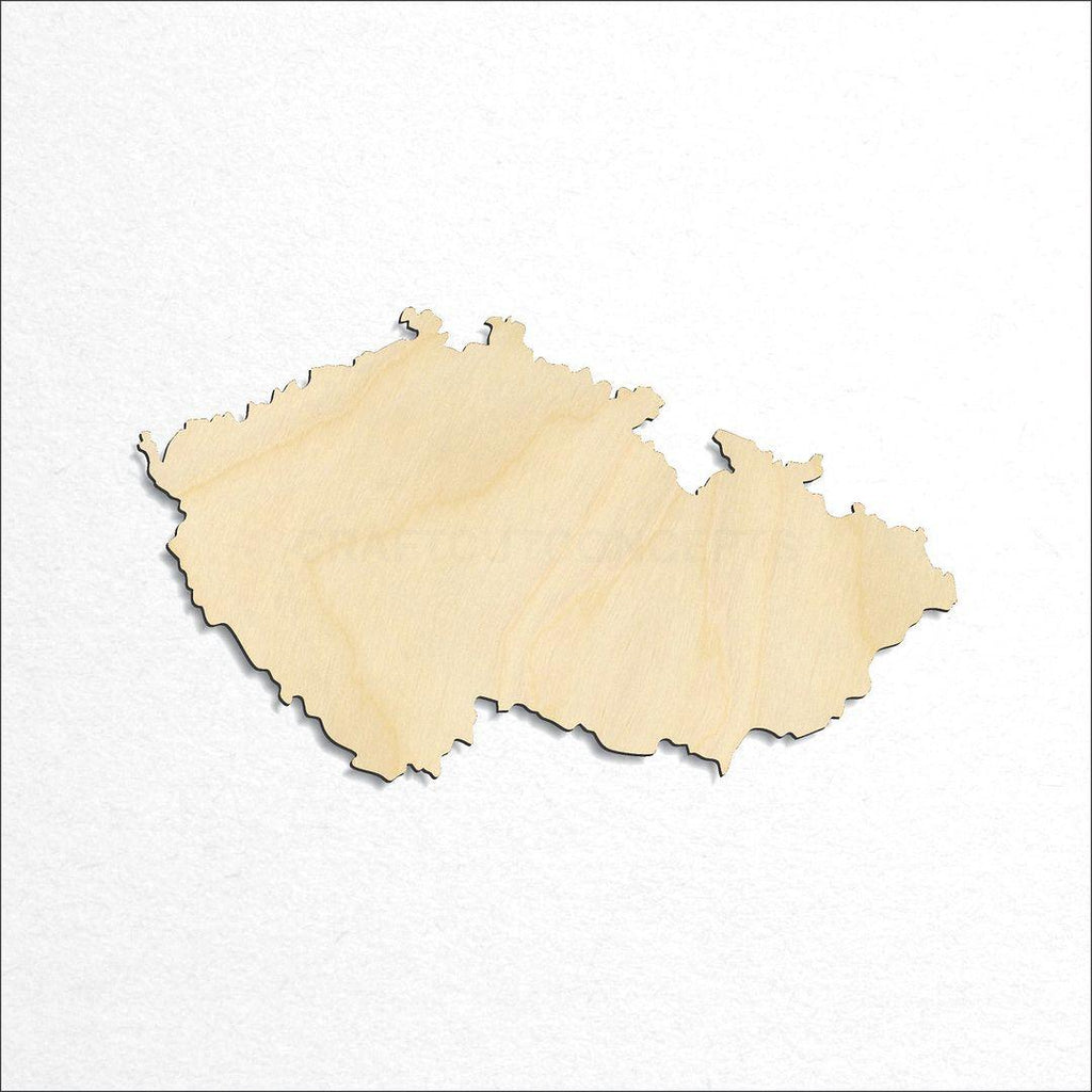 Wooden Czech Republic craft shape available in sizes of 4 inch and up