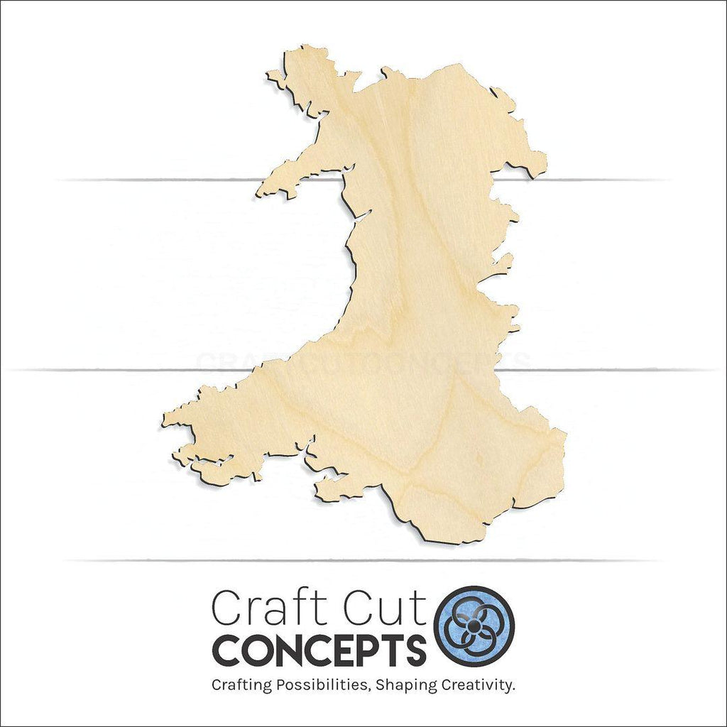 Craft Cut Concepts Logo under a wood Wales UK craft shape and blank