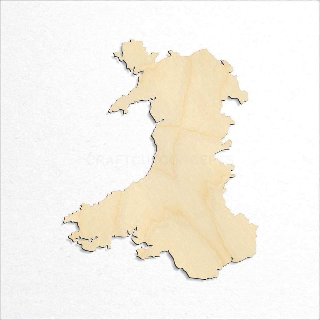 Wooden Wales UK craft shape available in sizes of 4 inch and up