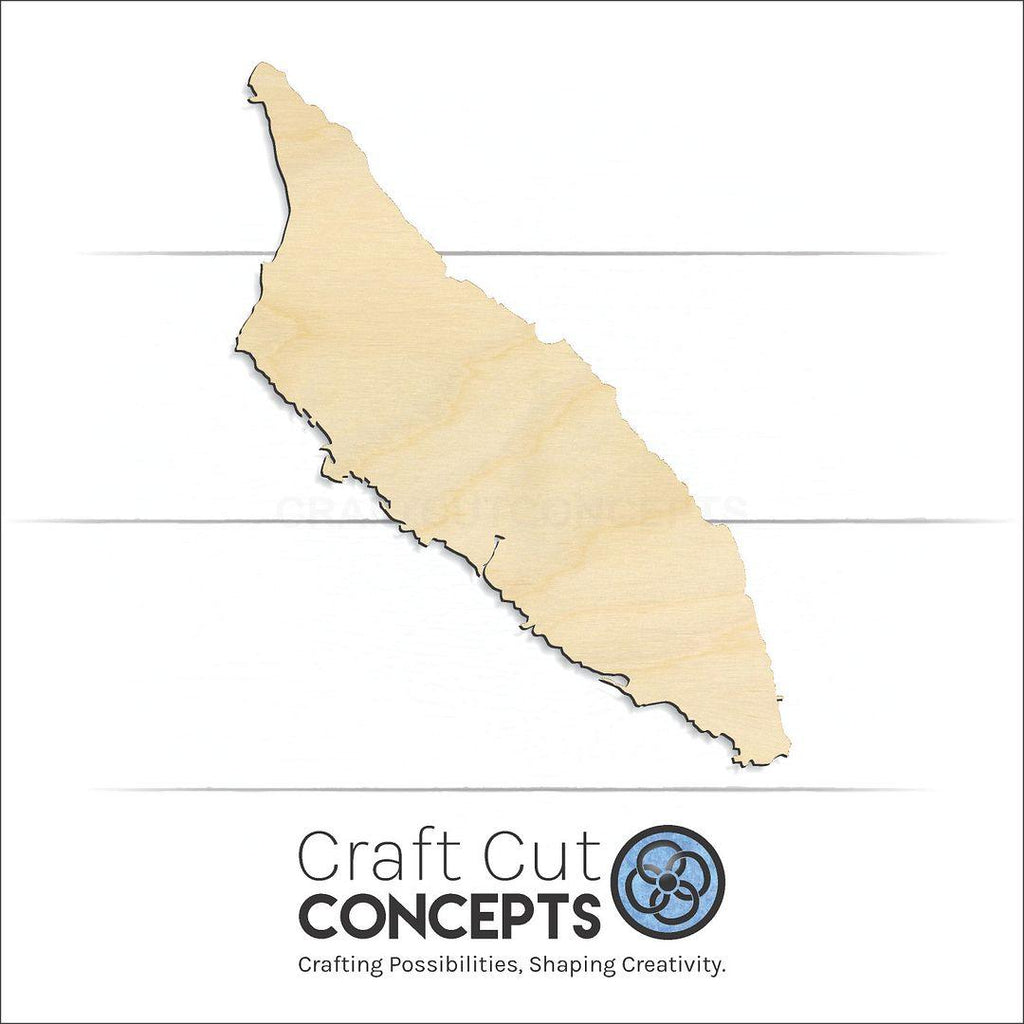 Craft Cut Concepts Logo under a wood Aruba craft shape and blank