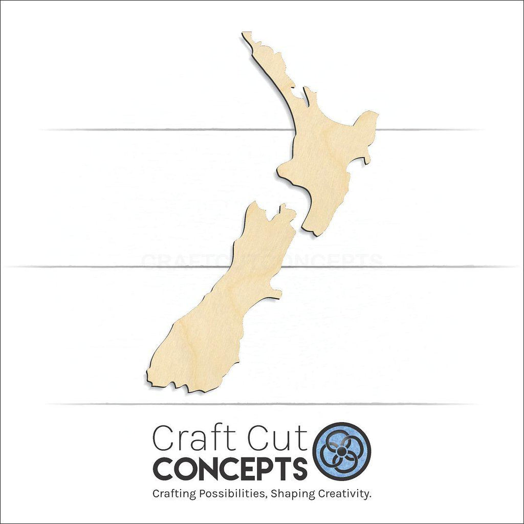 Craft Cut Concepts Logo under a wood New Zealand craft shape and blank