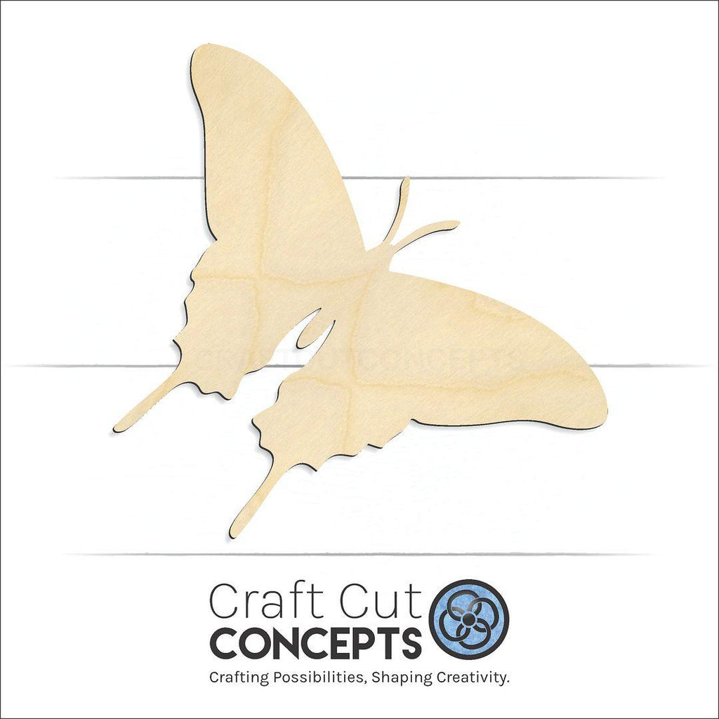 Craft Cut Concepts Logo under a wood Butterfly -2 craft shape and blank