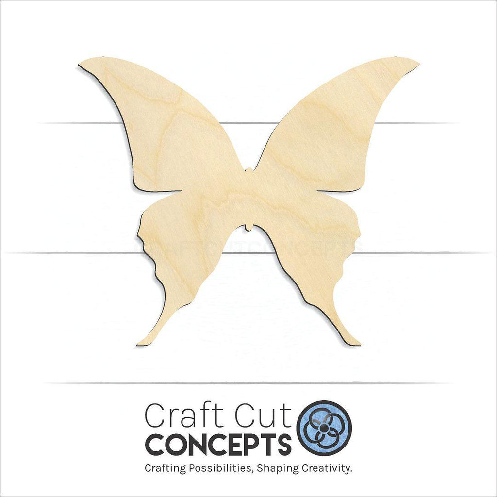 Craft Cut Concepts Logo under a wood Butterfly -3 craft shape and blank