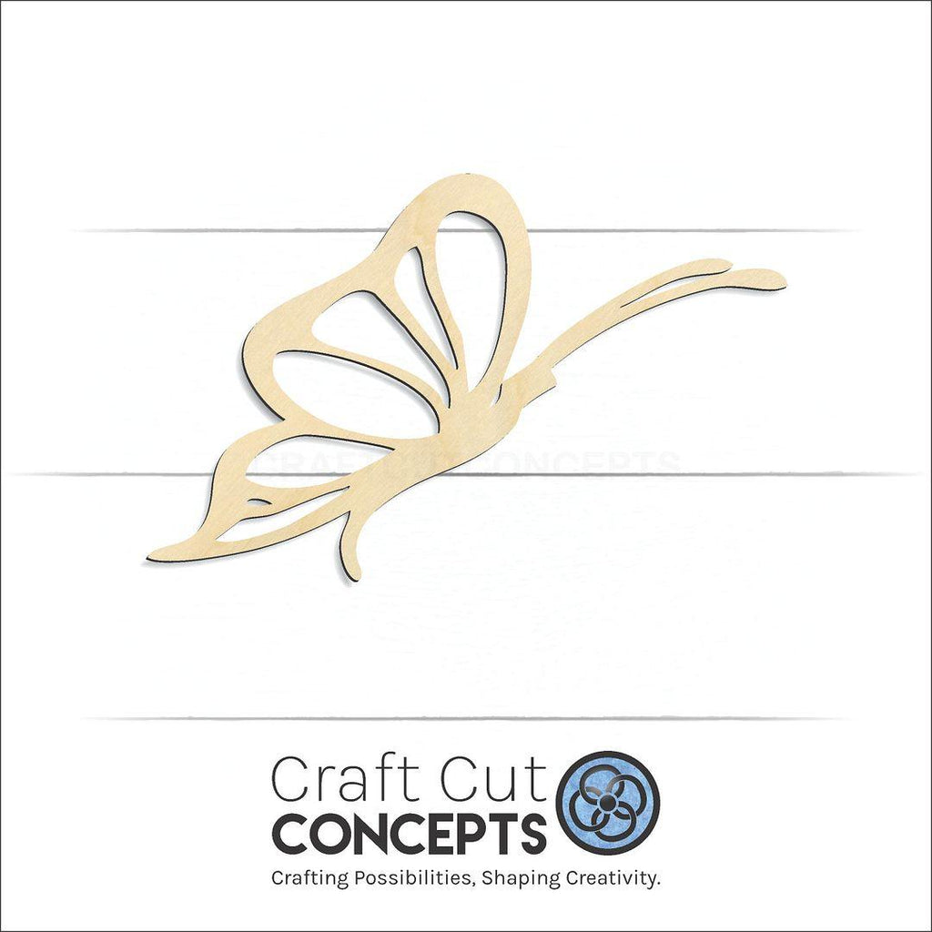 Craft Cut Concepts Logo under a wood Butterfly -5 craft shape and blank