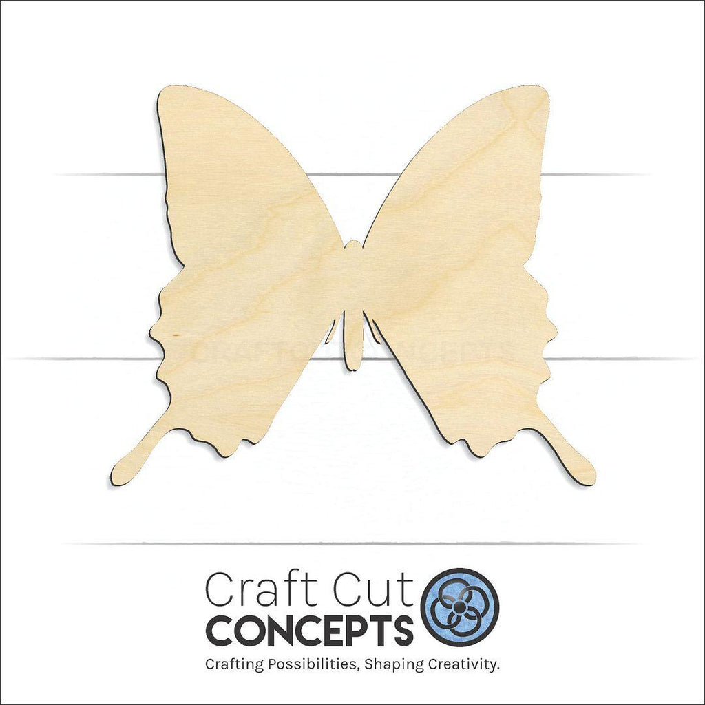 Craft Cut Concepts Logo under a wood Butterfly -8 craft shape and blank