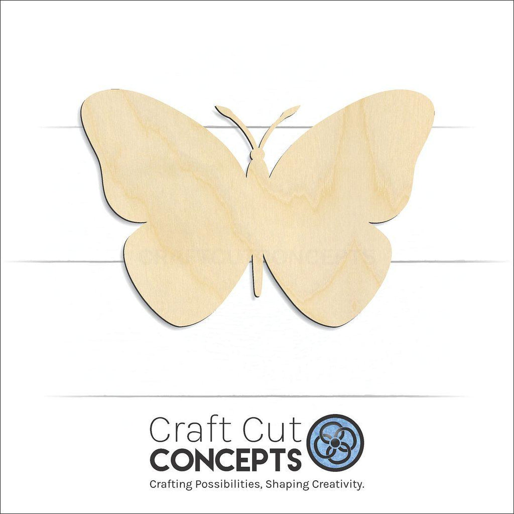 Craft Cut Concepts Logo under a wood Butterfly -9 craft shape and blank