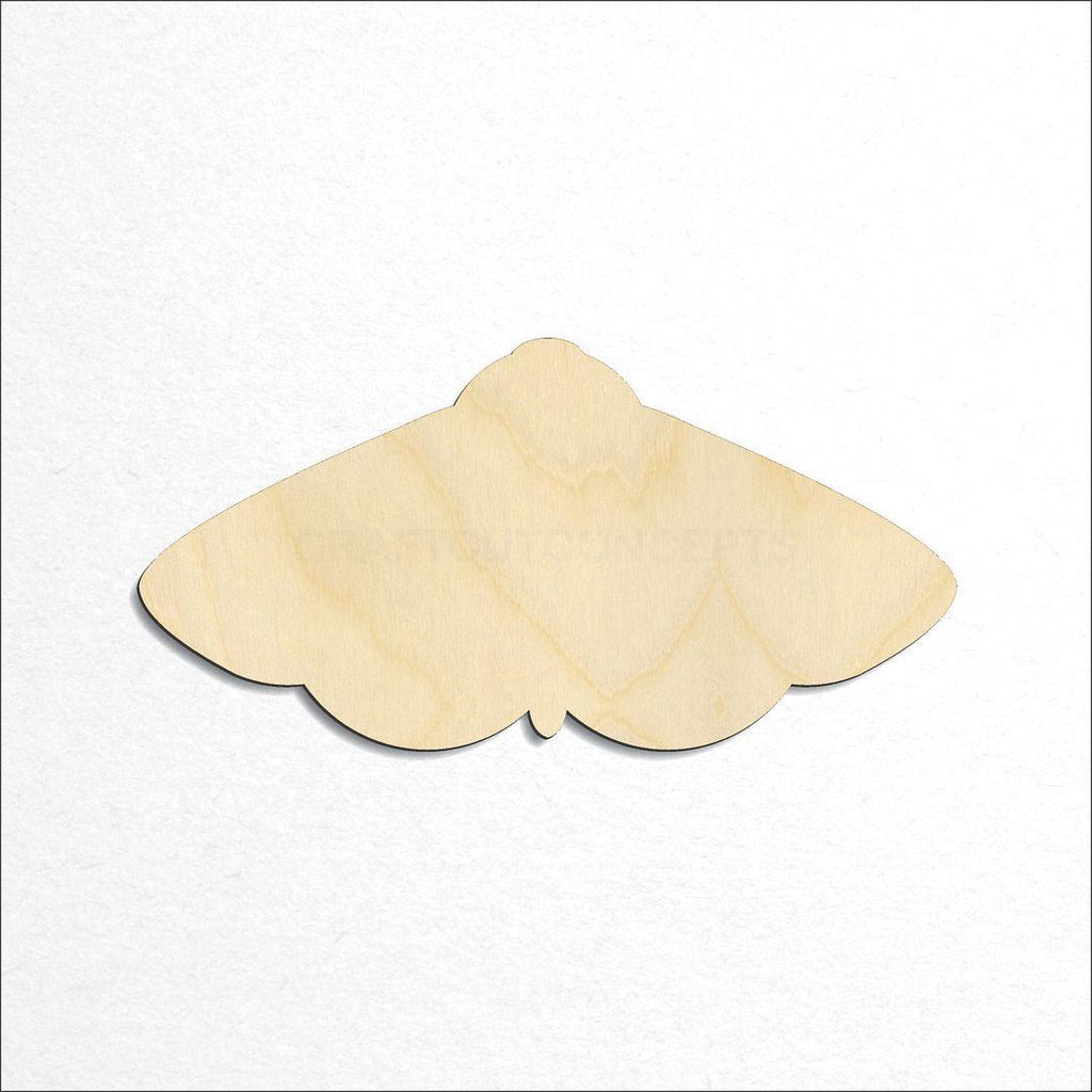 Wooden Moth craft shape available in sizes of 2 inch and up