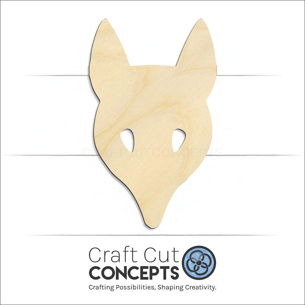 Craft Cut Concepts Logo under a wood Fox craft shape and blank