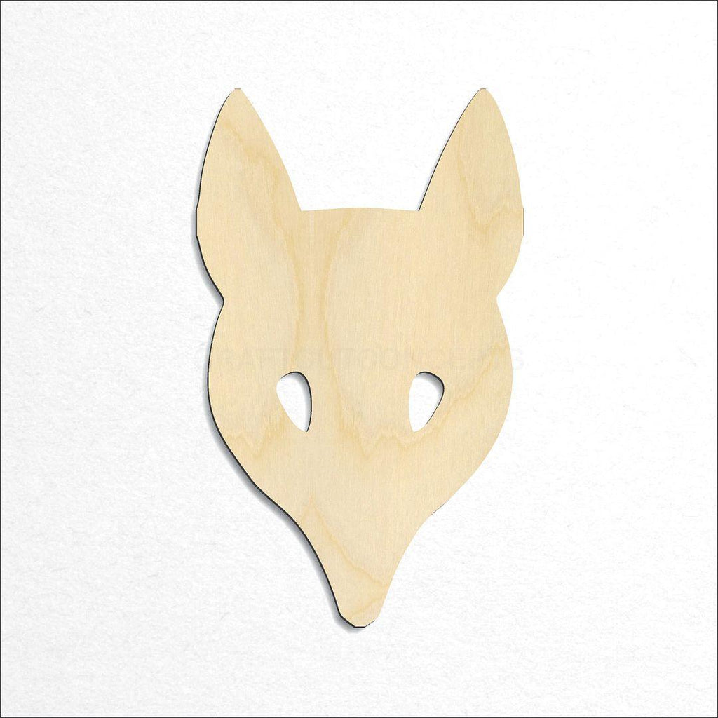Wooden Fox craft shape available in sizes of 1 inch and up