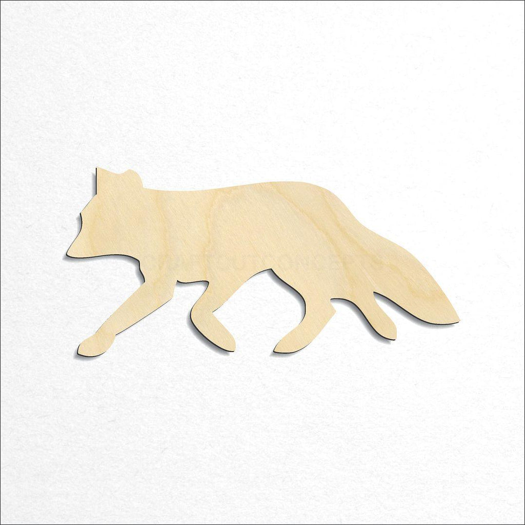 Wooden Fox craft shape available in sizes of 3 inch and up