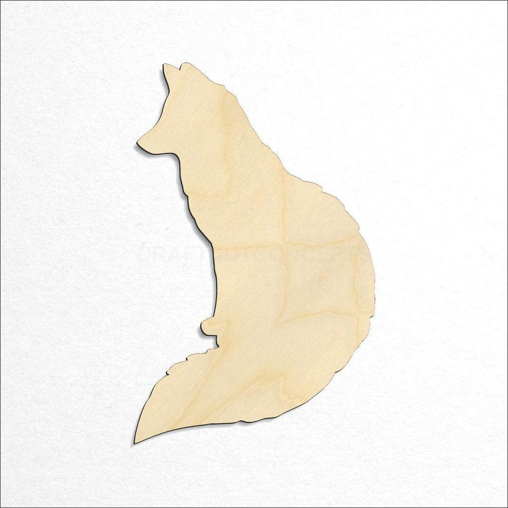 Wooden Fox craft shape available in sizes of 1 inch and up