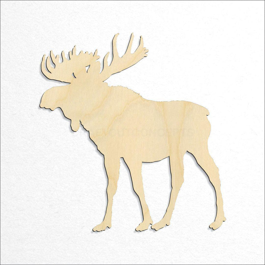 Wooden Moose-2 craft shape available in sizes of 3 inch and up
