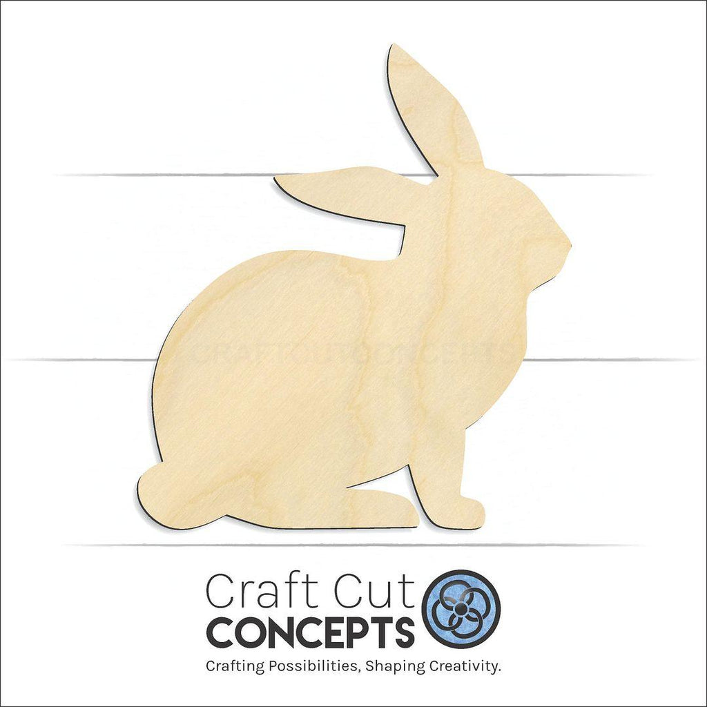 Craft Cut Concepts Logo under a wood Bunny -2 craft shape and blank