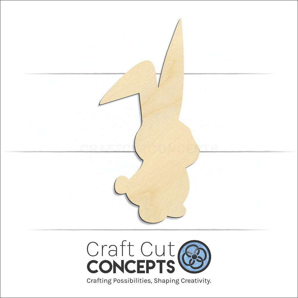 Craft Cut Concepts Logo under a wood Bunny -4 craft shape and blank