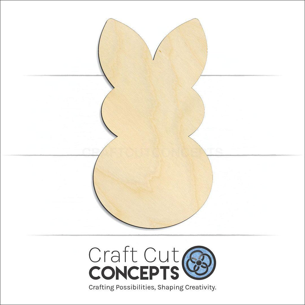 Craft Cut Concepts Logo under a wood Bunny -5 craft shape and blank