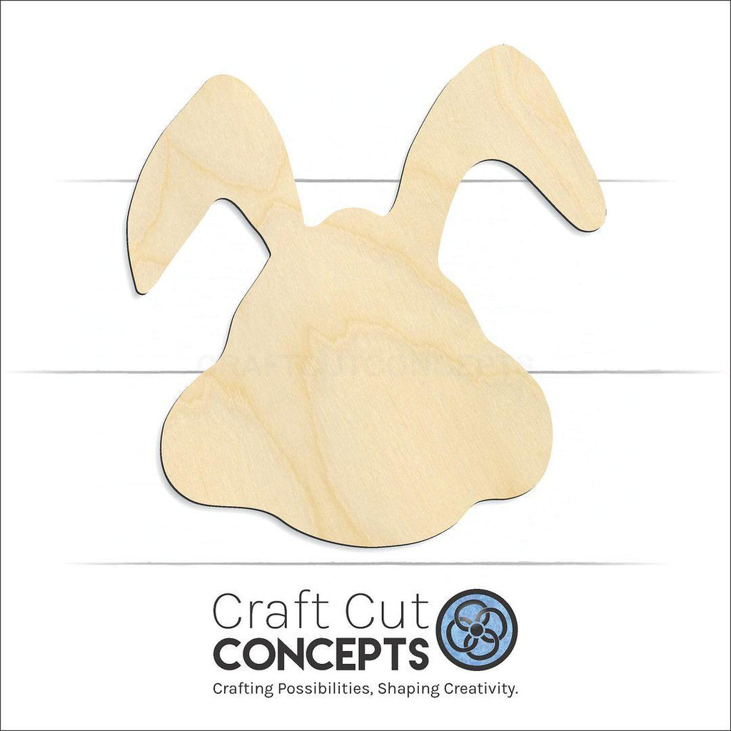 Craft Cut Concepts Logo under a wood Bunny -7 craft shape and blank